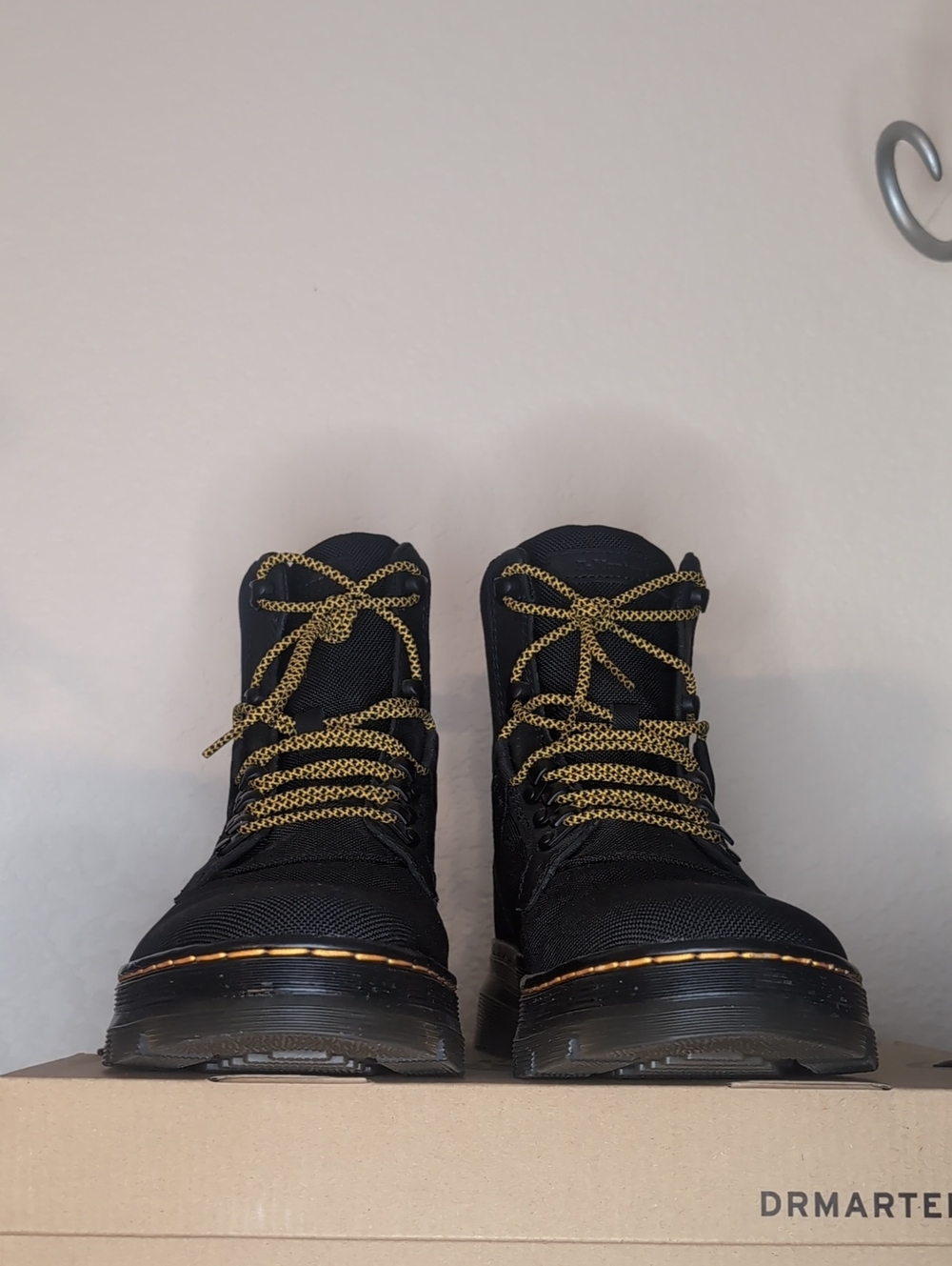 Dr. Martens Black Combs Tech Boots.